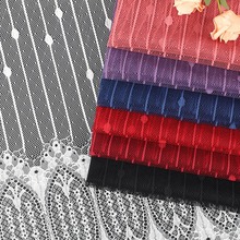 2024法式蕾丝面料 涤纶无弹蕾丝桌布 婚纱礼服服饰蕾丝辅料 现货