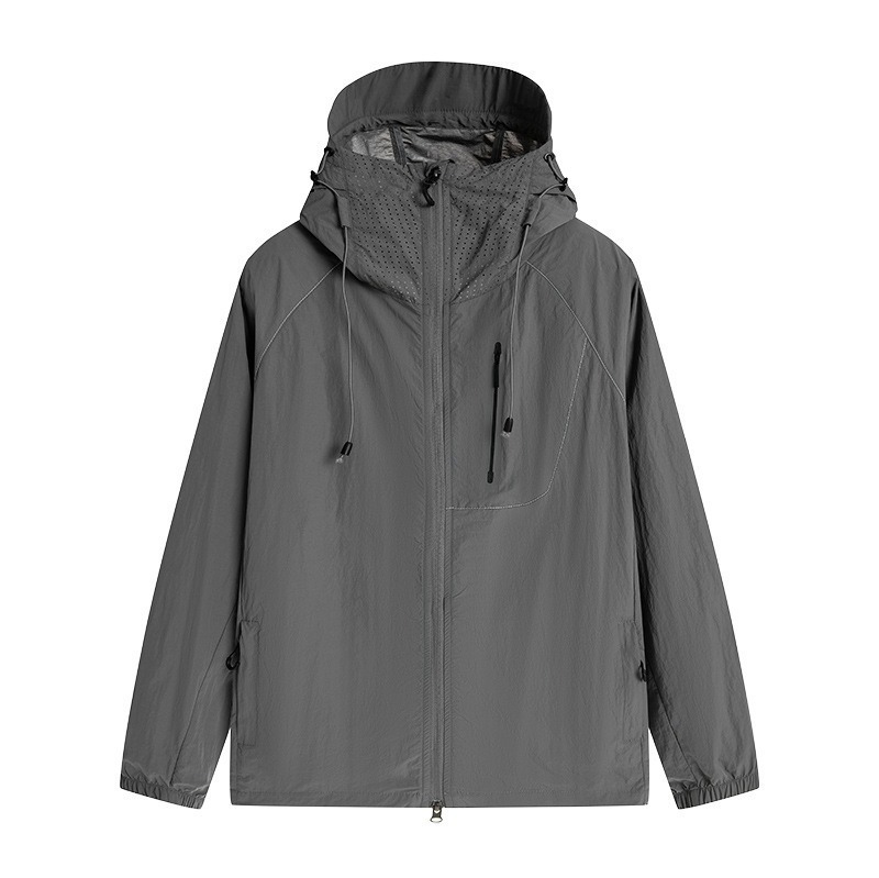 Nueva ropa de protección solar antibacteriana 7A para hombres y mujeres, estilo pareja, ropa de verano para el cuidado de la piel, ropa de protección solar con capucha, compra al por mayor transfronteriza en grupo