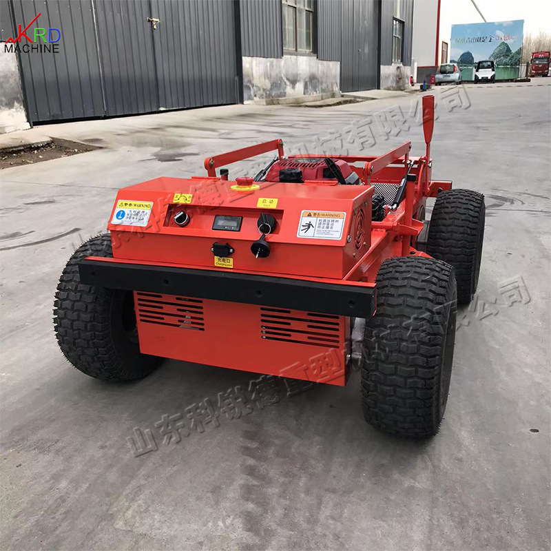 可调行走速度割草机 轮式遥控除草机 智能便携式园林草坪剪草机