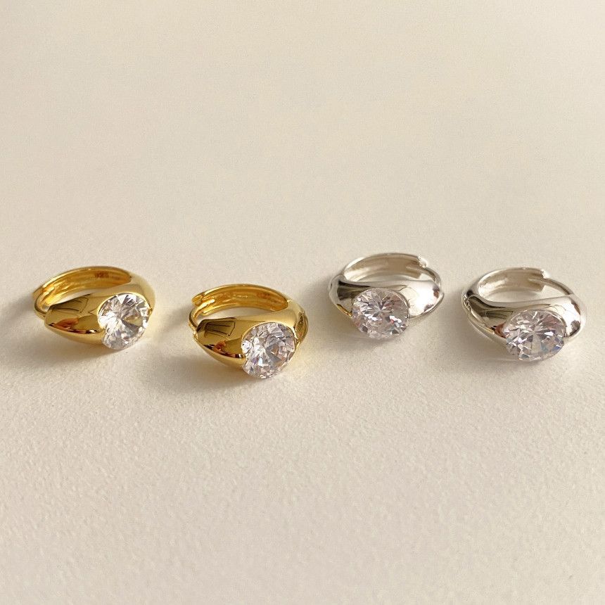 2g Weight 925 Sterling Silver Ear Needle Material 18K Gold Plated Plating Material Zircon Inlay Material Earrings Classification 1 Pair Quantity Daily Occasion 925 Sterling Silver Material Oval Pattern All Seasons Season Women's Gender Inlay Design Simple Style Style 1 Pair 18K Gold Plated 925 Sterling Silver Zircon 925 Sterling Silver Earrings Oval Earrings 10