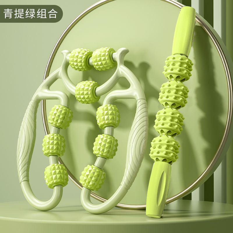 リング脚クリップ美脚クリップふくらはぎマッサージ器ヨガローラークリップ筋肉リラックス六輪脚マッサージ器|undefined