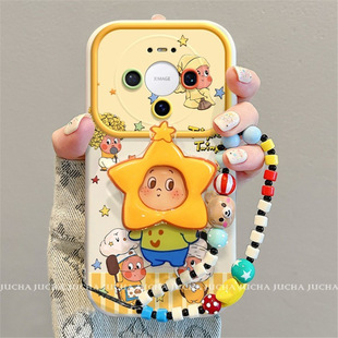 Suitable for Huawei mate80 mobile phone case silicone strap hanging chain HUAWEImate70 design sense 60 music stars