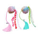 Pet supplies factory direct colorful glitter throwing small toy ball exquisite tassel cat self hi toy