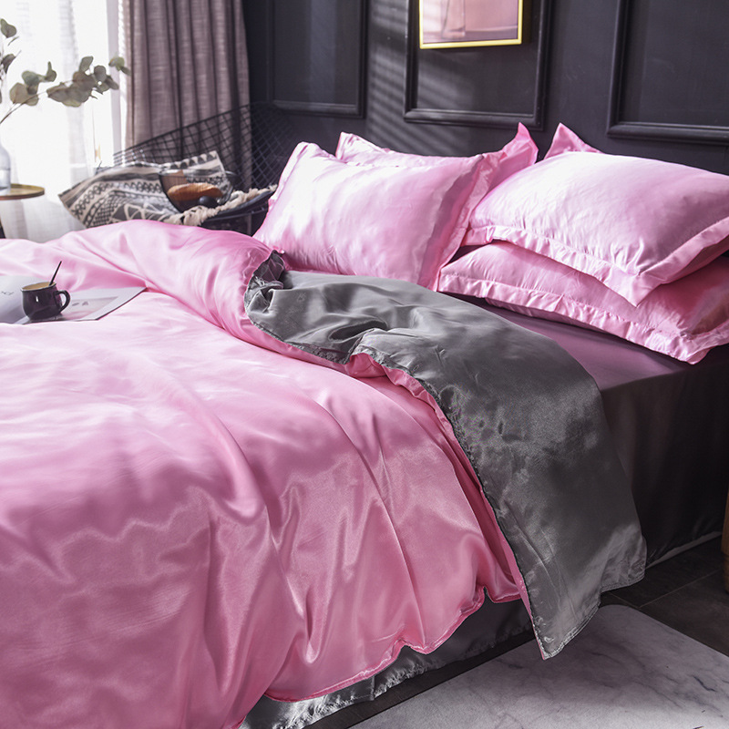 아이스 실크 핑크 실버 회색