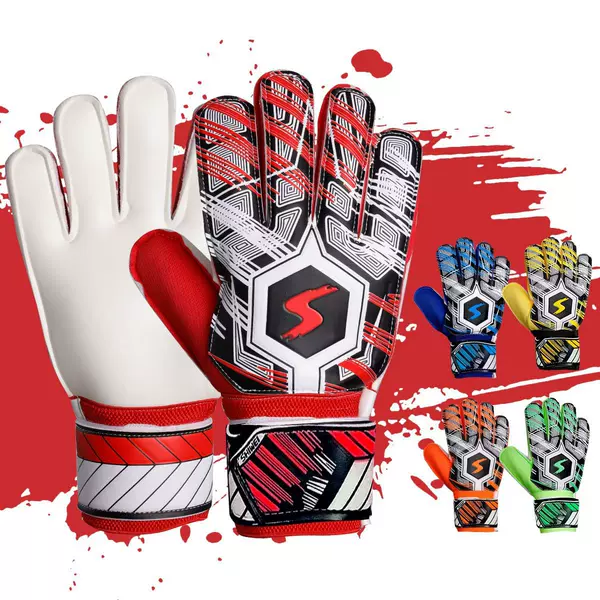 Goalkeeper Football Goalkeeper Breathable Children and Youth Finger Protection Anti-Slip Adult Equipment Training Wear-Resistant Gloves