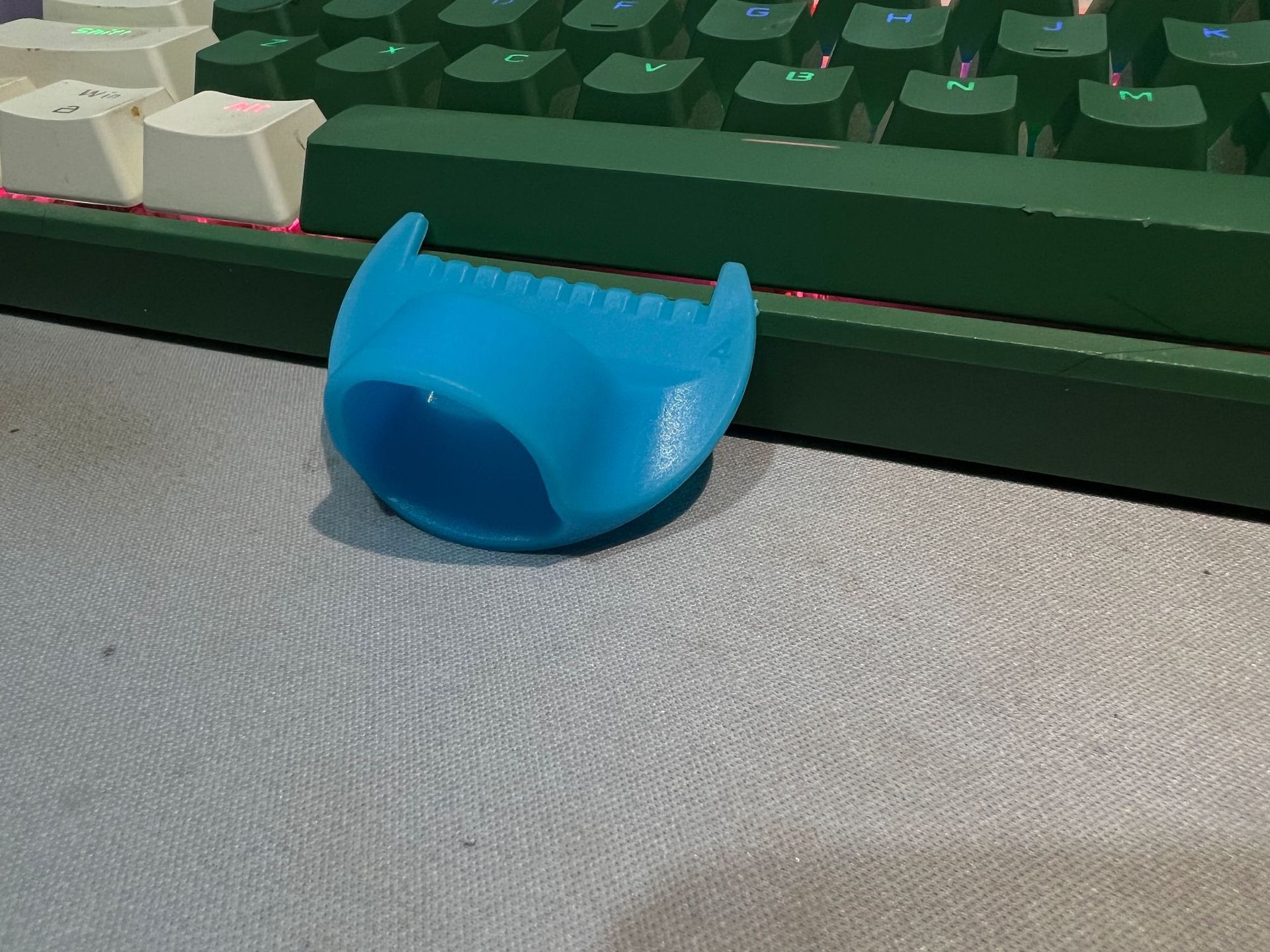 Nuevo paso de aguja azul de doble diente 4mm