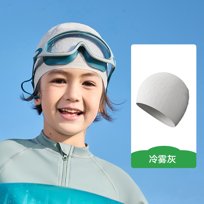 KK árbol gota de agua gorro de baño para niños gorro de natación de silicona para bebés gorro de natación para niñas y niños impermeable profesional