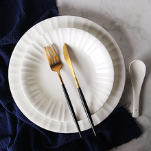 阳光白色骨瓷餐具套装饭碗盘碗碟碗筷盘子家用组合自由搭配