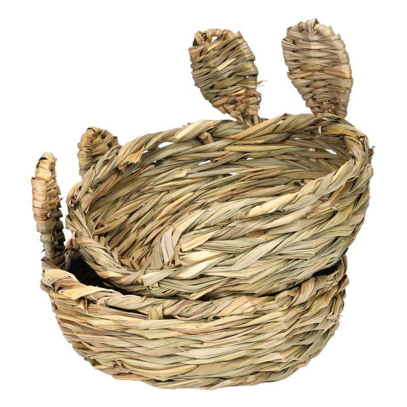 Тростниковое соломенное кроличье гнездо съедобная декомпрессионная вентиляционная игрушка Тоторо коренные зубы морская свинка Ландшафтные украшения