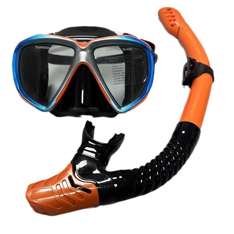 Новые очки для дайвинга, большая оправа, маска для подводного плавания высокой четкости для взрослых, маска из жидкого силикона из закаленного стекла, оборудование для дайвинга