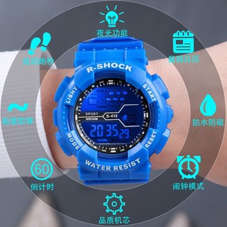 Reloj para hombres y mujeres deportes al aire libre multifuncional reloj electrónico digital luminoso impermeable estudiante reloj electrónico