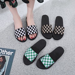 Cross-border influencer women's one-piece black and white sole summer outerwear fashionable dropshipping student Korean version mid-heel