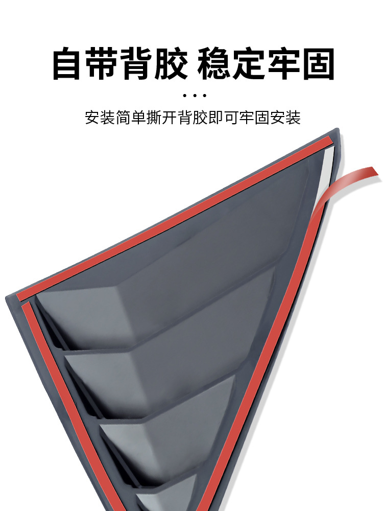 Suitable for Cadillac Ct5 Modified Fender Stickers, Rear Triangular Glass Blinds, Body Decoration Modification Stickers