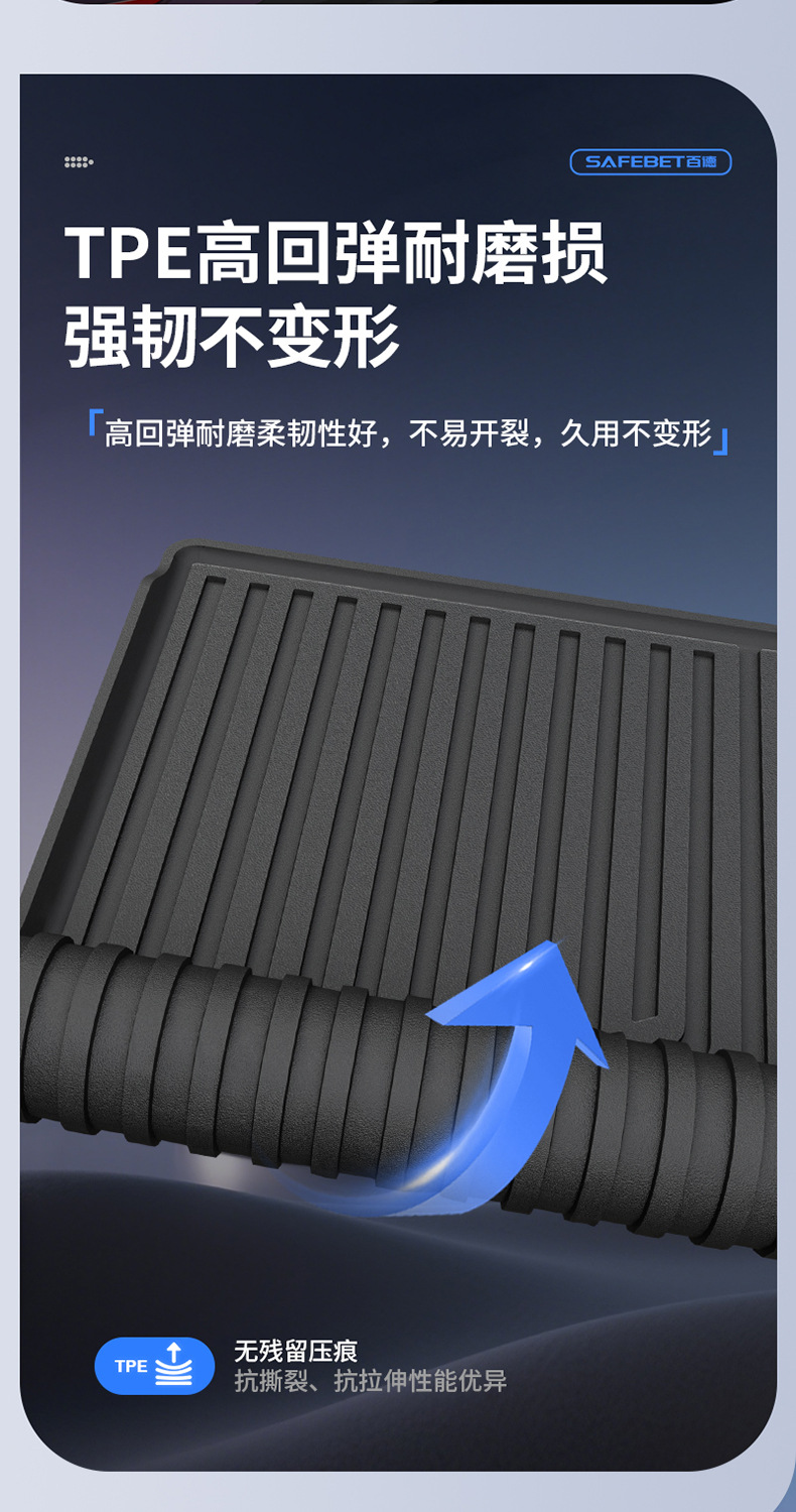 Suitable for Leapmotor Lafa5 A10 B01 B10 C10 C11 C16 D19 Special Tpe Car Trunk Mat