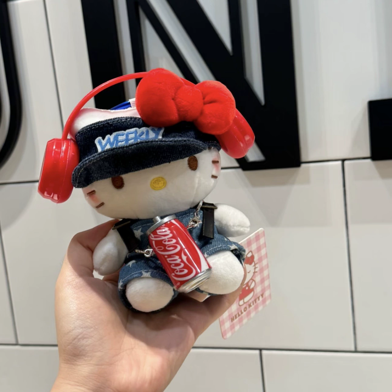 Hello Kitty, sanrio, оригинальная плюшевая подвеска, кукла, брелок, украшение сумки