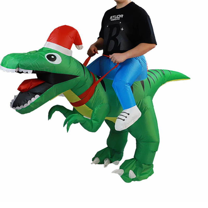 Montar dinosaurio animal ropa inflable niños adultos unicornio Pascua conejo accesorios de Halloween ropa divertida