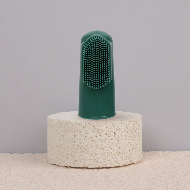 Cepillo de dientes de dedo para mascotas Cepillo de dientes de limpieza para perros Cepillo de dientes de limpieza bucal para gatos Cepillo de dientes para gatos Suministros para mascotas al por mayor