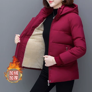 加绒加厚棉衣棉服2025年新款女冬季保暖爆款面包服小棉袄外贸跨境