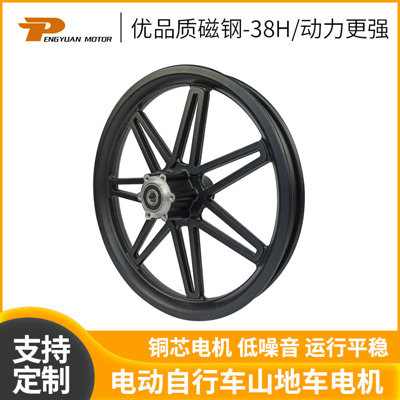PY-02-01-14''-BX铝合金一体轮电机电动自行车山地车电机