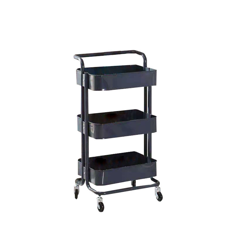 Cart storage rack without punching kitchen bathroom floor-standing storage multi-layer storage rack snack storage rack