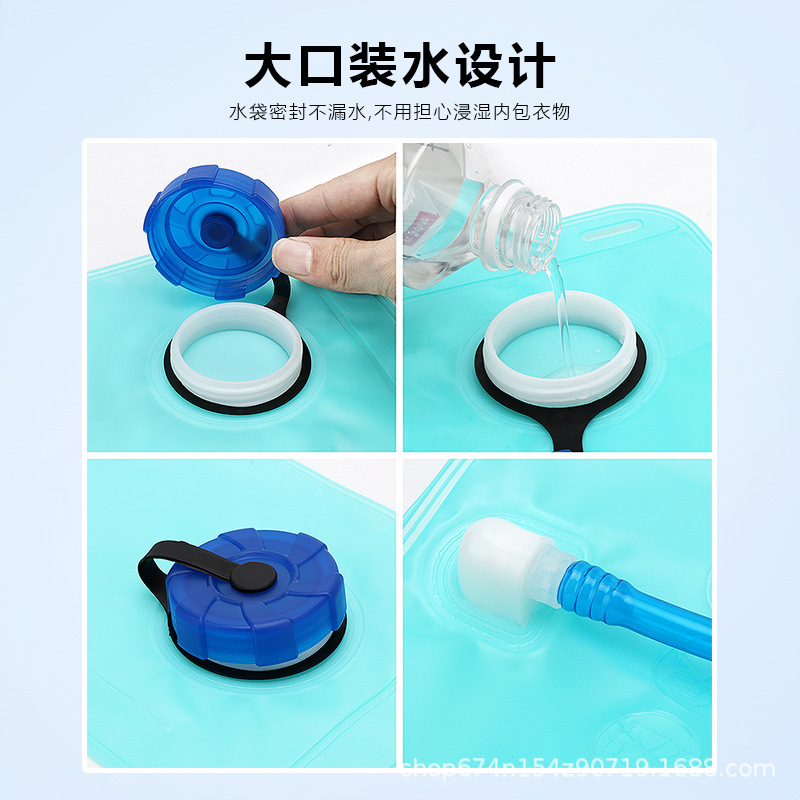 2l bolsa de agua al aire libre deportes de viaje bolsa de agua plegable bolsa de agua ciclismo bolsa de agua potable