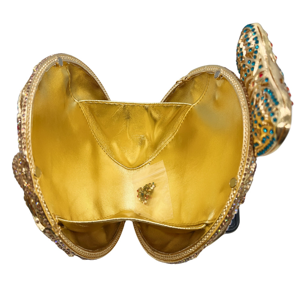 Cobra Rhinestone bolsa hueco cobra egipcio diamantes bolsas de banquete diamantes bolsas de mano de mujer