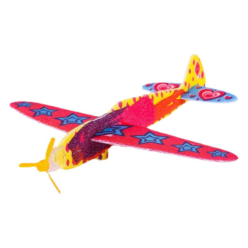 Пена сползая волшебную плоскость модель самолета пены собранные игрушки еды детский сад игрушки ручной работы трансграничные
