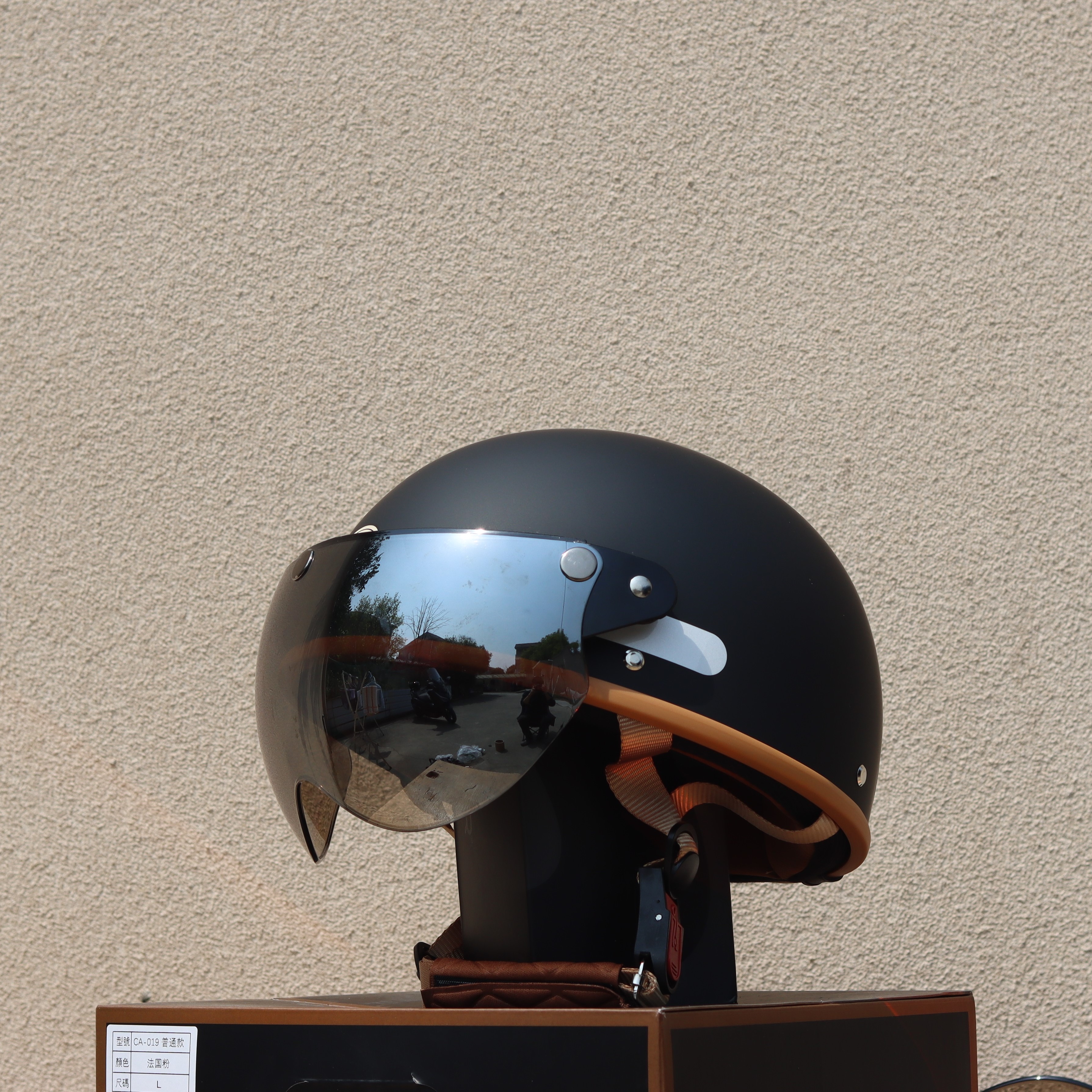 Taiwan Retro Half Helmet Motorcycle Electric Lightweight 3C Summer