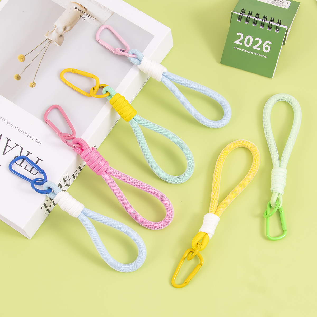 Ins-Style Woven Lanyard for Backpacks, Woven Rope Keychain, Water Bottle Strap, Phone Neck Strap, DIY Hanging Chain for Bags