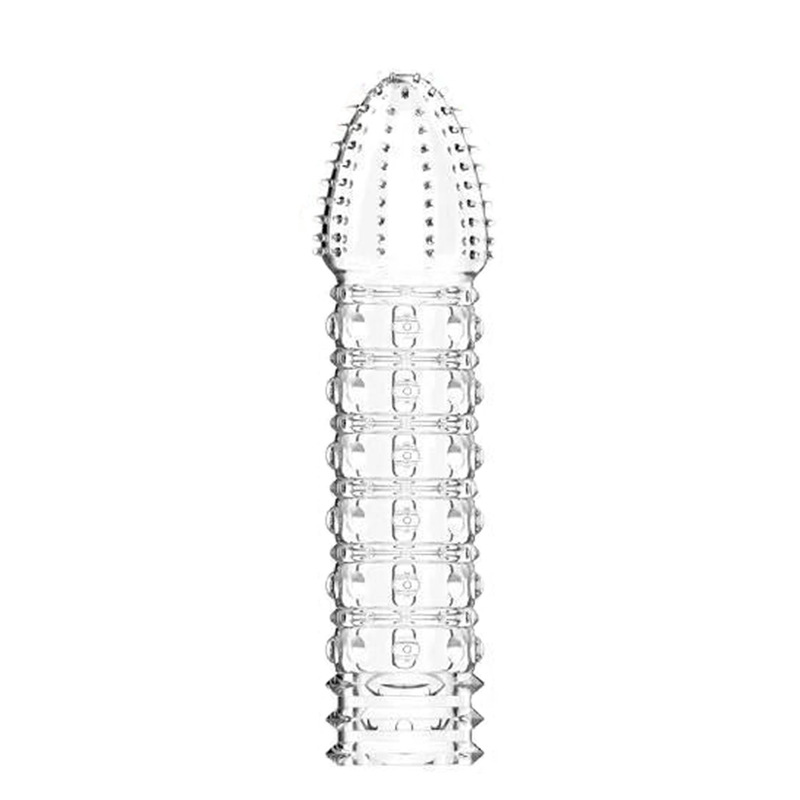 Four-Pronged Wolf Tooth Textured Condom Sleeve with Spiked Stimulation and Delay Lock — detail image 13