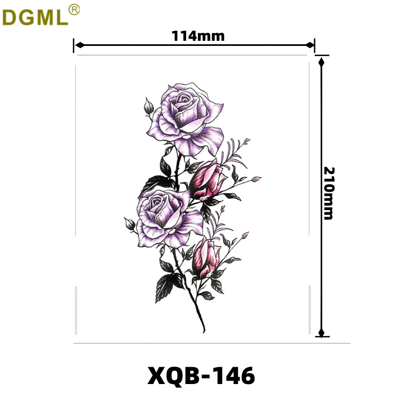 Pegatinas de tatuaje dibujos animados flor brazo pegatinas medio brazo completo oso ciervo divertido transfronterizo color creativo tatuaje pegatinas al por mayor