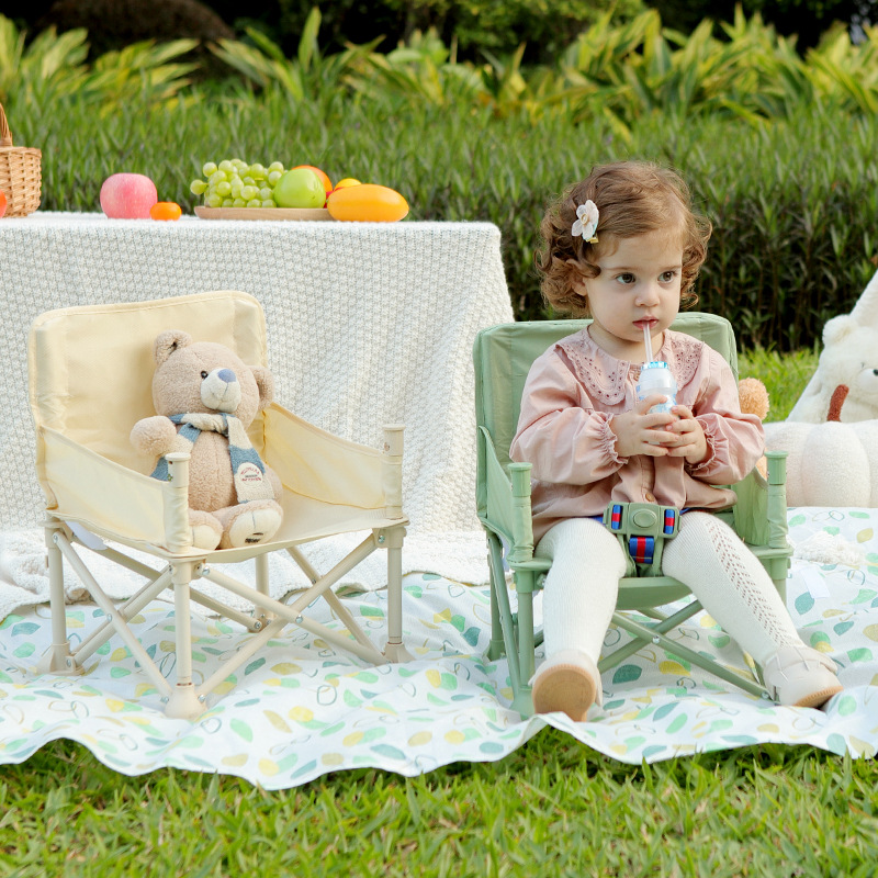 Baby dining chair folding children's lightweight small chair baby multi-functional outdoor beach chair dining table school seat