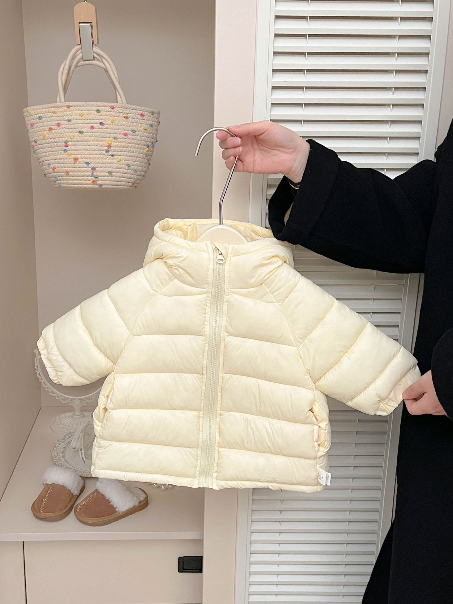 Baby coreano invierno abrigo de algodón plumón otoño y invierno nuevo niño grueso calentamiento encapuchado ropa de pan invierno