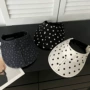 碎花遮阳透气波点空顶帽