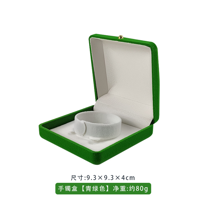 Caja de joyería de floquete caja de embalaje anillo pendientes brazalete colgante caja de joyería caja de regalo personalizada