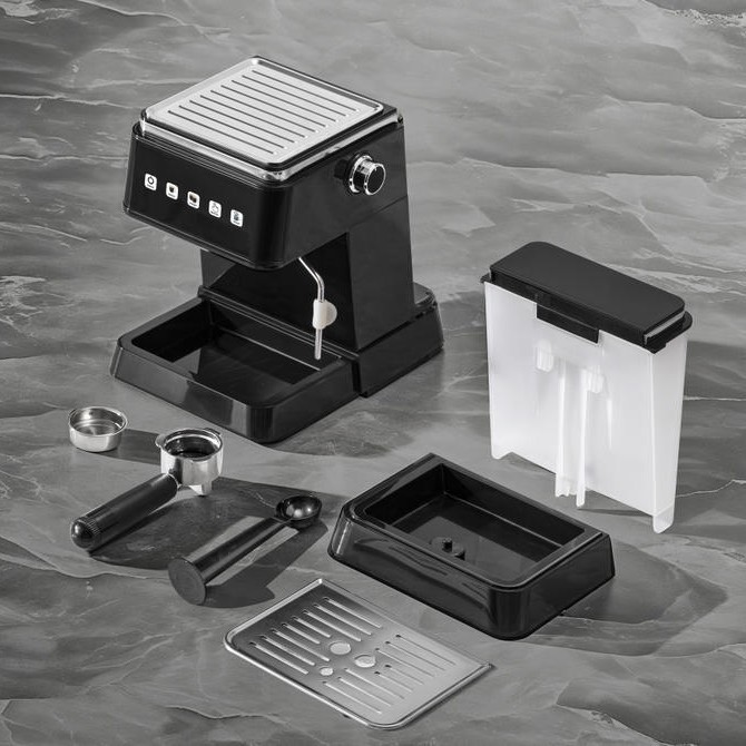 Máquina Espresso Máquina de café italiano Máquina de burbujas de leche semiautomática pequeña para el café espresso