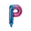 Blue balloon, layout, decorations, 16inch, gradient, English letters