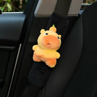 Seat belt shoulder pad, Car Seatbelt Shoulder Pad - angry-capybara-lulu-shoulder-cover-single-genuine-doll-adhesive-style-no-specifications