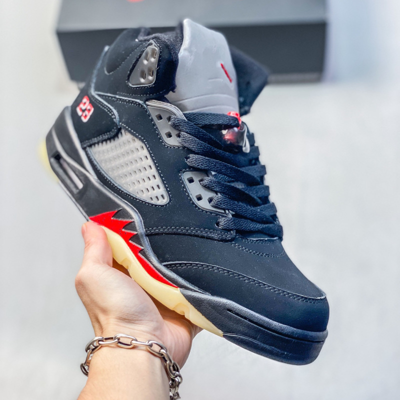 Putian Pure Original Aj5 High-Top Shark Tooth Practical Basketball Shoes Men's Retro Cushioning Wear-Resistant Casual Sports Trendy Shoes Putian Pure Original Aj5 High-Top Shark Tooth Practical Basketball Shoes Men's Retro Cushioning Wear-Resistant Casual Sports Trendy Shoes