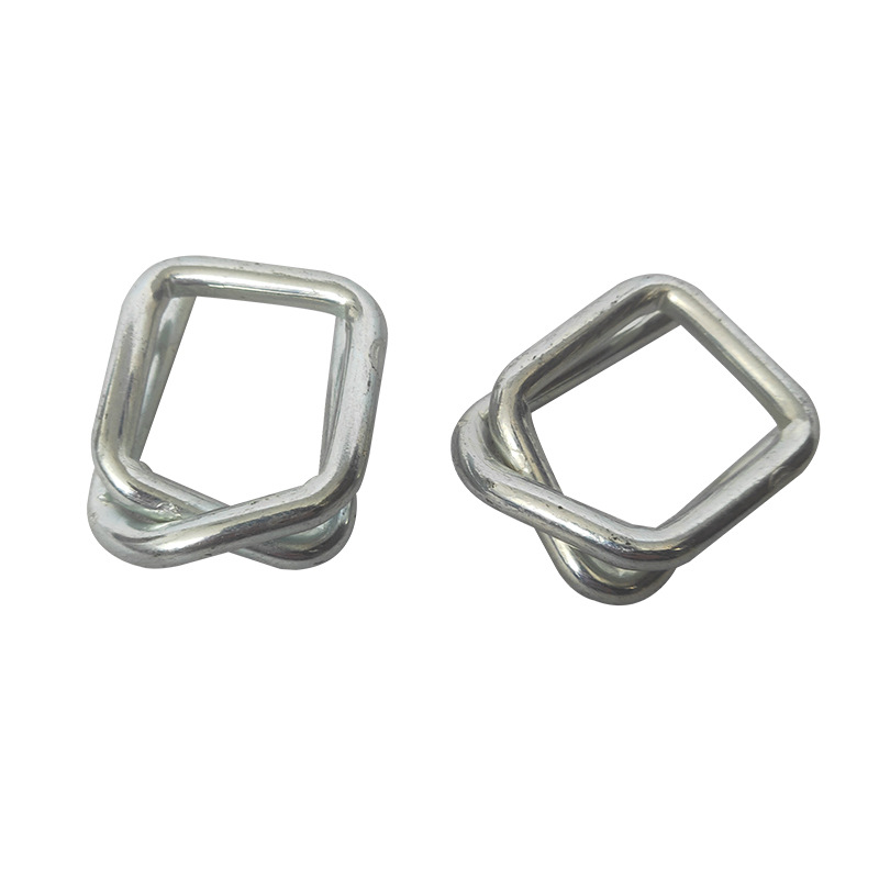 Fábrica al por mayor de fibra de embalaje hebilla de metal galvanizado multi-especificación hebilla de embalaje de suministro hebilla de embalaje