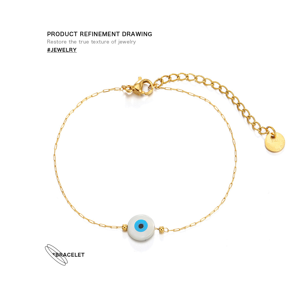 Fashion Eye Stainless Steel Plating Bracelets 1 Piece