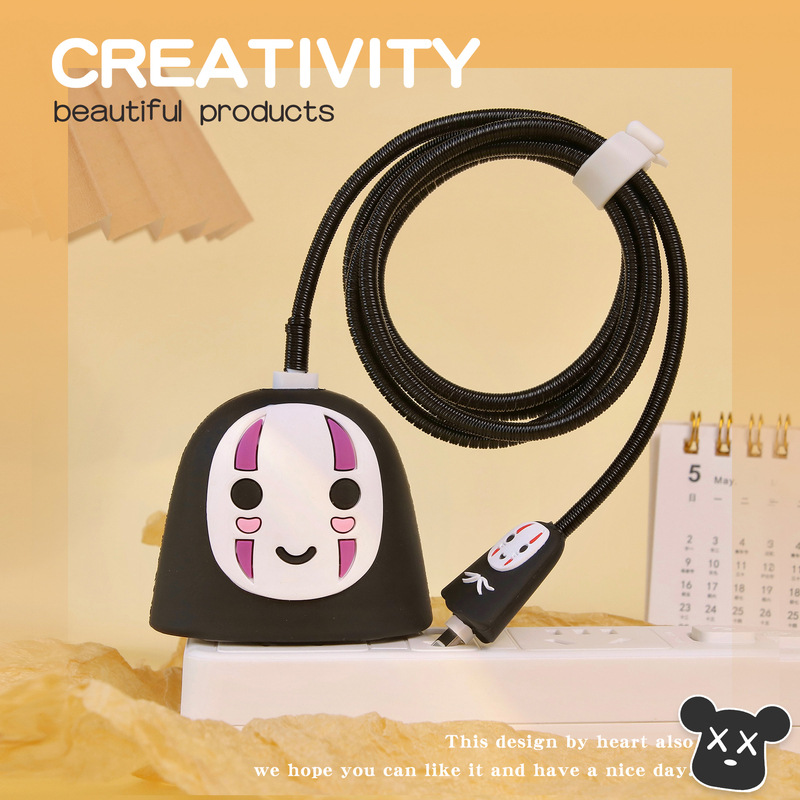 Nuevo cable de datos de dibujos animados cubierta protectora adecuado para Apple carga rápida cabeza 18/20W carga cabeza cubierta protectora Winder