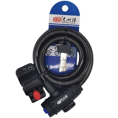 Bolstered 5108 Jizhou bicycle lock, circle lock, mountain bike steel cable wire lock, alloy wire lock