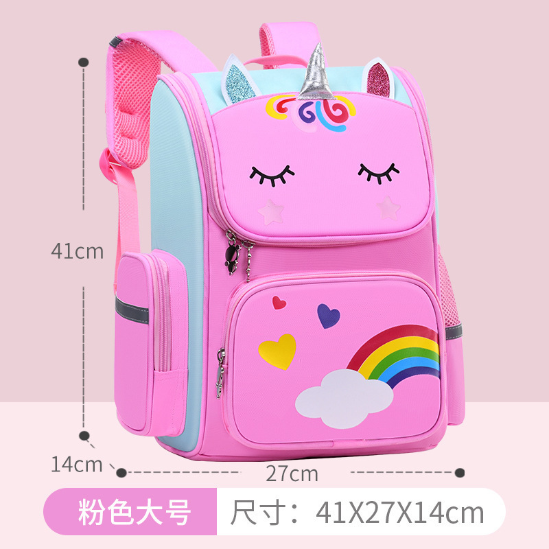 Mochila personalizada niñas crestas transfronterizas 2023 lindas unicornios niñas niños escolares mochilas al por mayor