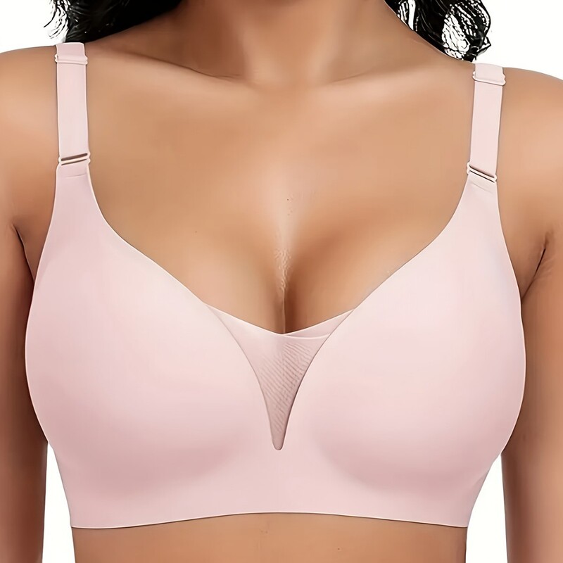 Cross-Border Amazon European and American Hot-Selling Seamless Solid Color Wireless Sports Lace Bra, Comfortable and Sexy, Without Underwire for Women