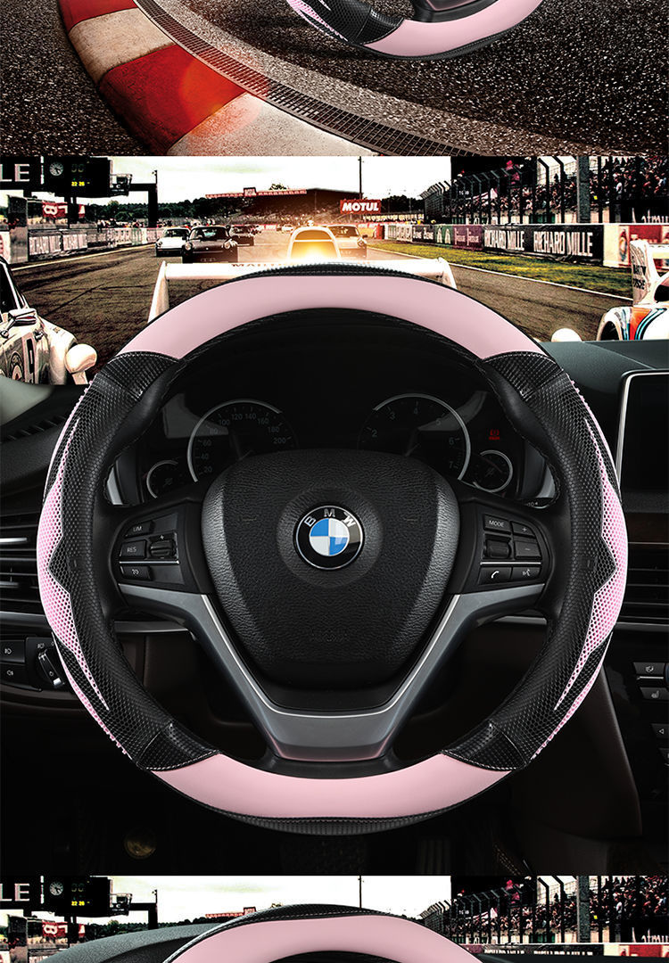 [Applicable to thousands of models] car steering wheel cover four seasons universal men and women non-slip breathable sweat-absorbing leather handle cover