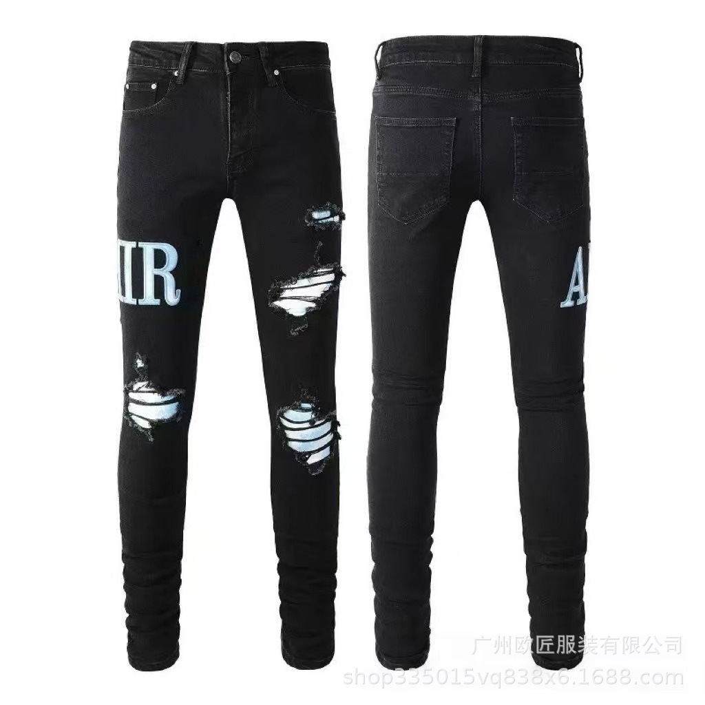 AMIRI Jeans Slim Distressed Black