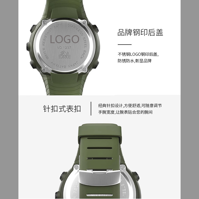 Reloj electrónico explosivo transfronterizo, forma de barril de vino, pantalla dual, impermeable, reloj para estudiantes, reloj despertador, reloj electrónico personalizado al por mayor