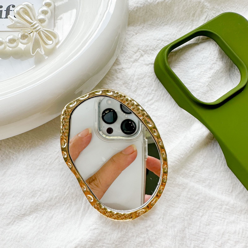 Untitled-1-Restored_0002_Metal Stand-Shaped Oval Mirror-Gold