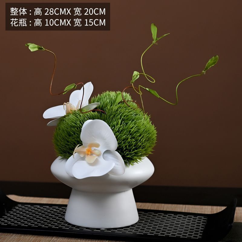 モダンでシンプルな花柄の幾何学的な花器ソフトデコレーションモデルルーム営業部商談テーブルアジサイ組み合わせディスプレイ|undefined